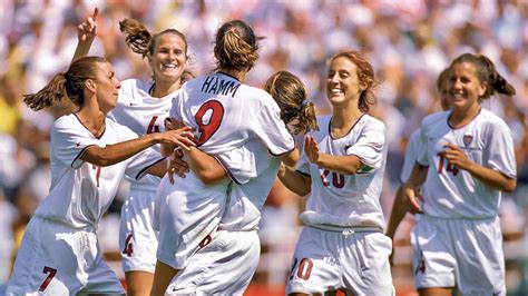 Members Of Uswnt Celebrate After Making Winning Penalty Kick In The