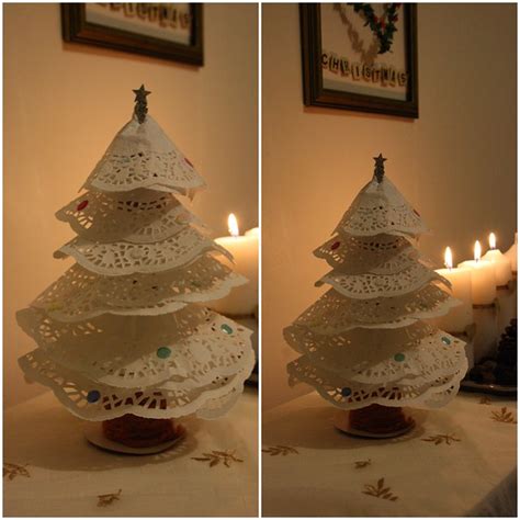 Fun For Kids Christmas Tree Cards With Paper Doilies
