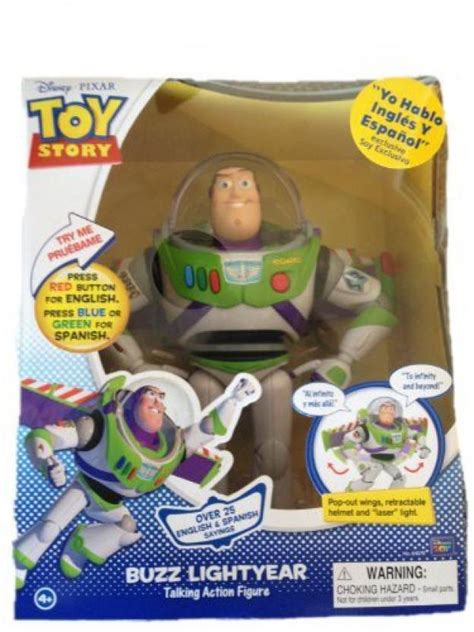 Thinkway Toys Disney Toy Story Spanish Speaking Buzz Lightyear Talking Action Figure Disney