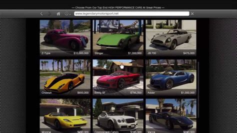 Gta 5 How To Get All Legendary Sport Cars Youtube