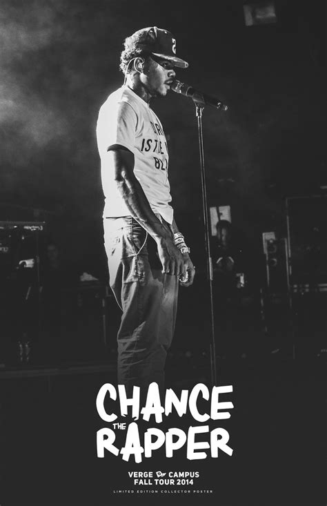 Verge Campus Tour Promotional Poster Chance The Rapper Chance The