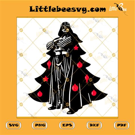 Darth Vader Christmas Tree Svg, Star Wars Christmas Svg, Christmas