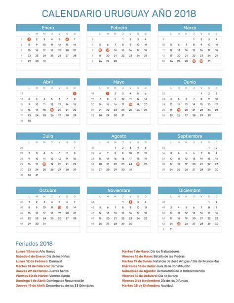 Calendario 2023 Uruguay Con Feriados Nacionales Imagesee