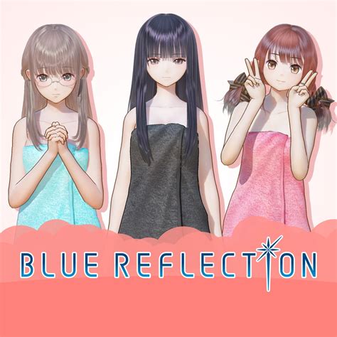 Blue Reflection Bath Towels Set D Sanae Ako Yuri English Ver