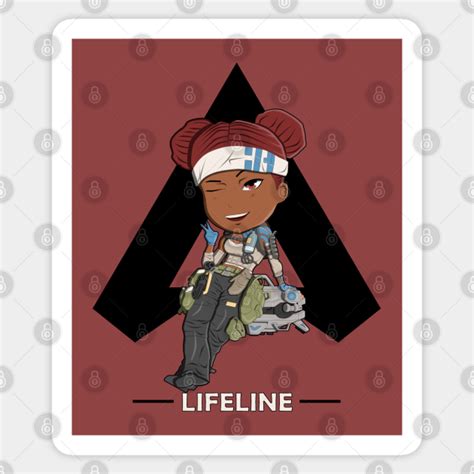 Lifeline Apex Chibi Apex Legends Lifeline Chibi Sticker Teepublic