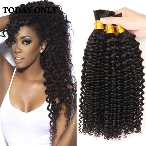 10a virgin brazilian hair brazilian kinky curly virgin hair human braiding hair bulk no weft