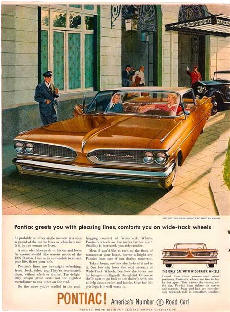 1959 Pontiac Bonneville Vintage Cars Ads