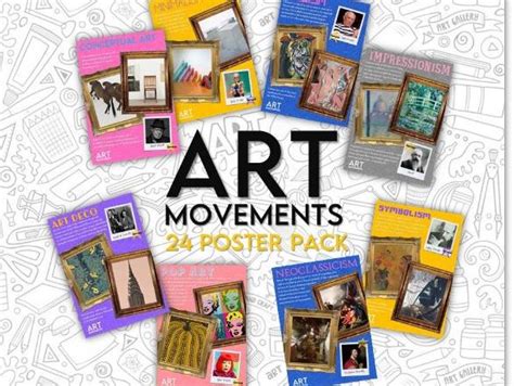 Art Movements Collection Of Posters Covering 24 Art Movementsgenres