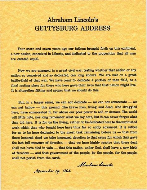 MUST READ!: Gettysburg Address: Abraham Lincoln Rebukes Us From The Grave