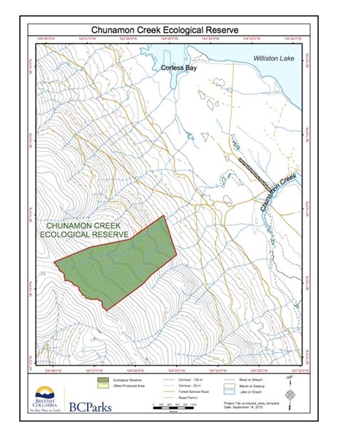 Chunamon Creek Ecological Reserve Er107 Map Friends Of Ecological