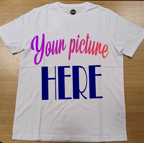 Custom Picture T Shirt Sublimation Printing Your Image Etsy