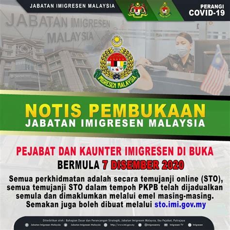 Semua majikan dikehendaki membuat temujanji online di lawan web. Jabatan Imigresen Malaysia Negeri Melaka - Posts | Facebook