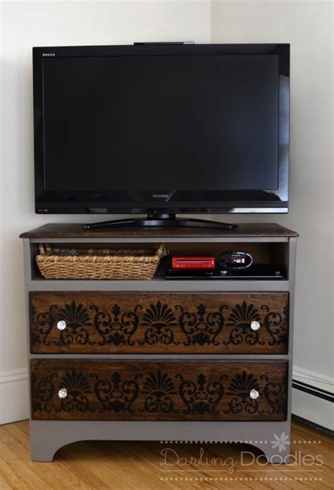 Old Dresser Repurposed And Redesigned Into Tv Stand Diy Love The Idea