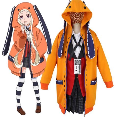 Kakegurui Yumeko Jabami Cosplay Costume Yomotsuki Runa Orange Rabbit