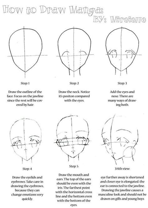 How To Draw Manga By Mireielle Deviant On Amimestuffs177