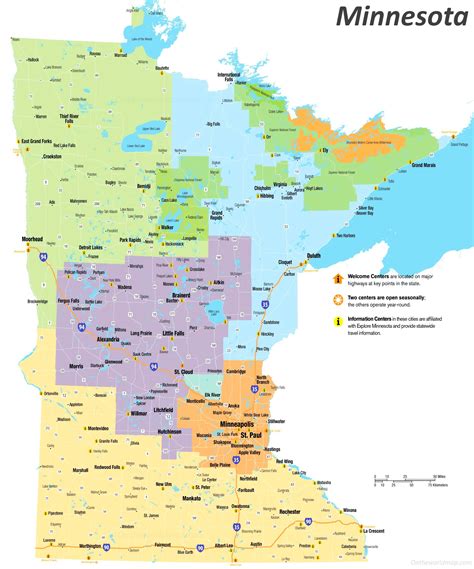 Minnesota Tourist Map