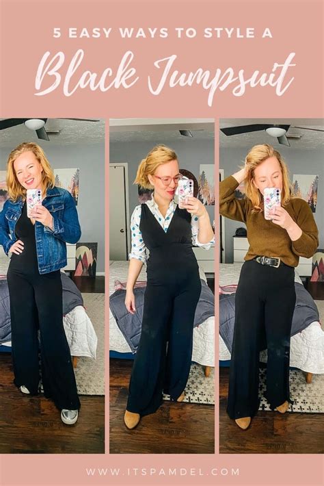 How To Wear A Black Jumpsuit 5 Ways Its Pam Del