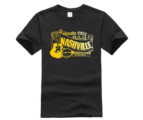 Nashville Vintage Country Music T Shirt Vintage Bluegrass Latest Fun T Shirt Top Casual Wear Men