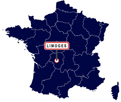 Limoges Carte De France Voyage Carte Plan