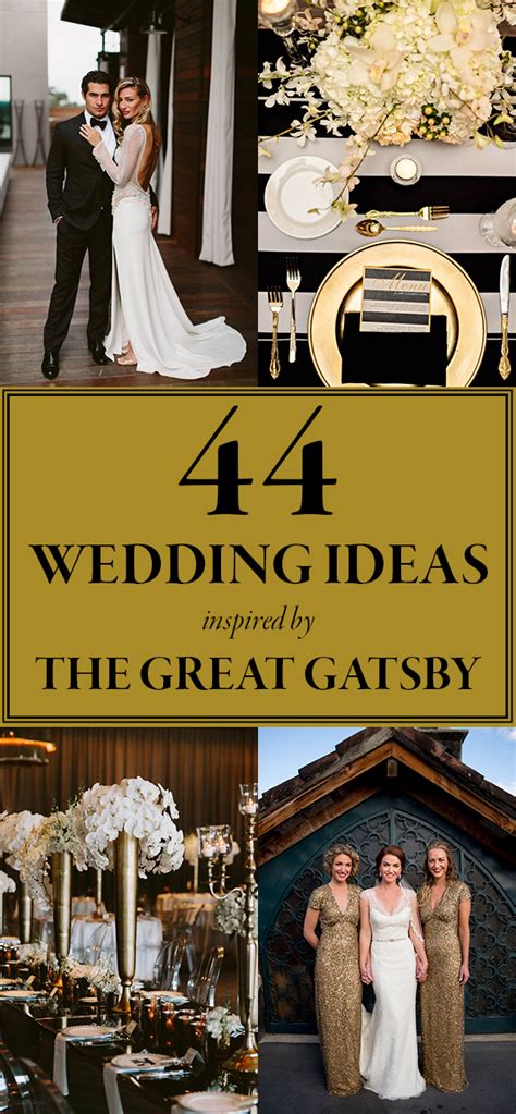 These Gatsby Wedding Ideas Are Perfect For Your Vintage