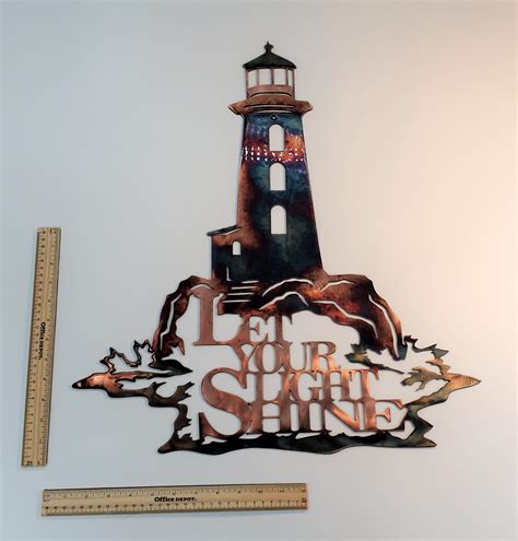 Let Your Light Shine With Lighthouse Home Decor Metal Wall Art Etsy