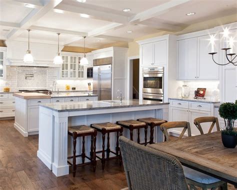 Green color island kitchen saltandblues. Two Island Kitchen | Houzz