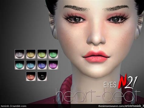 The Sims Resource Heart Beat Eyes By Tsminh3 Sims 4 Downloads