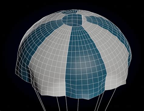 Artstation Elliptical Parachute Game Assets
