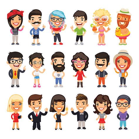 Royalty Free Cartoon People Clip Art Vector Images And Illustrations