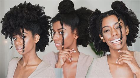 Take a small piece from the side. Watch This - 3 Easy Hairstyles For 4C Natural Hair! | Kamdora