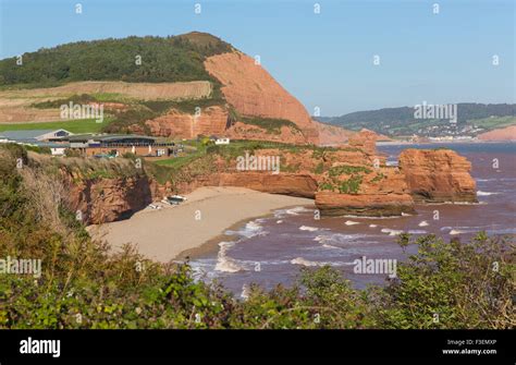 Ladram Bay Beach Devon England Uk Located Between Budleigh Salterton And Sidmouth And On The