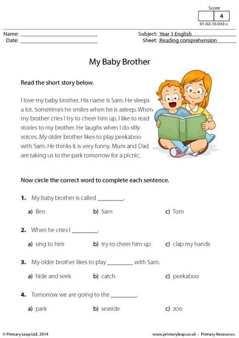 Thanks to our unique algorithm, you can prepare word and. English Comprehension Worksheets For 7 Year Olds - popular ...