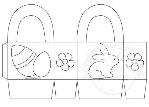 Easter basket printable coloring page