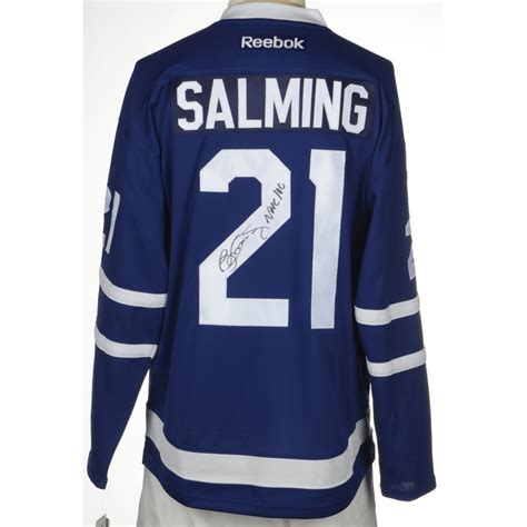 Borje Salming Toronto Maple Leafs Autographed Reebok Premier Jersey