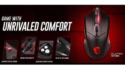 Msi Clutch Gm08 Gaming Mouse Be Electronics