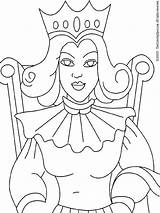 Queen Coloring Printable Colouring Medieval Recommended Lightupyourbrain sketch template