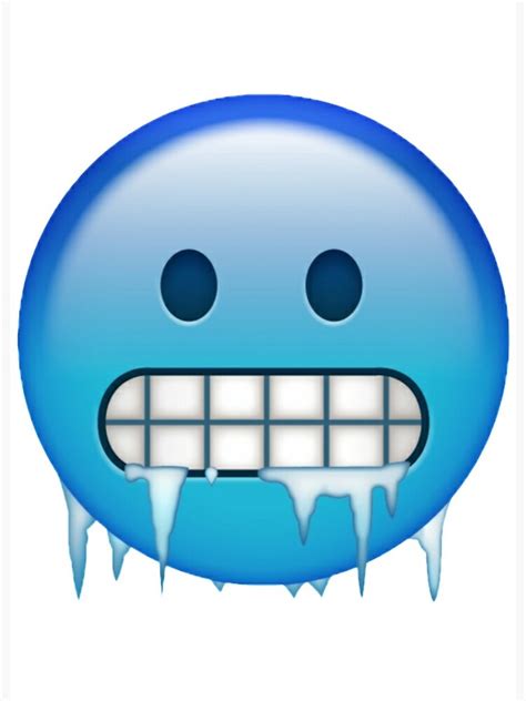 Ice Emoji Art Board Print For Sale By Laiil Redbubble