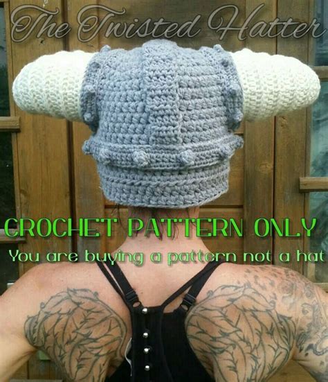 Dragonborn Helmet Crochet Pattern Please Read Descriptions Before