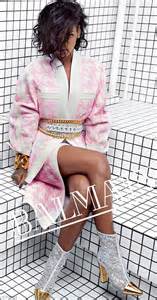 Rihanna Models In Balmain Campaign Daily Mail Online