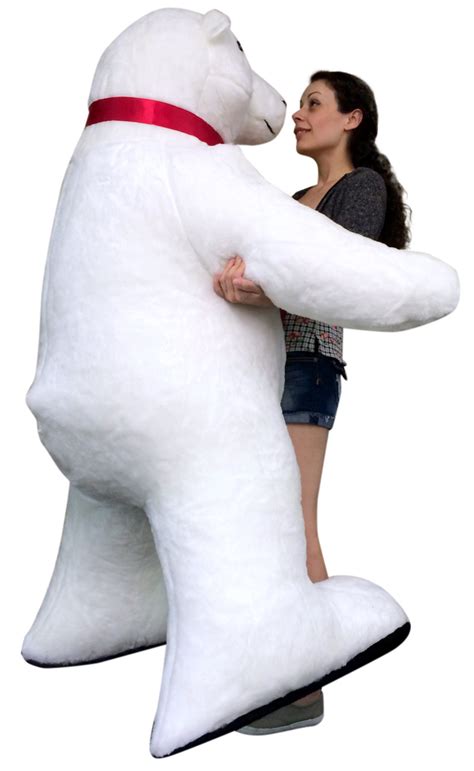 Giant Stuffed Polar Bear 5 Feet Tall Huge Stuffed Animal Made In Usa