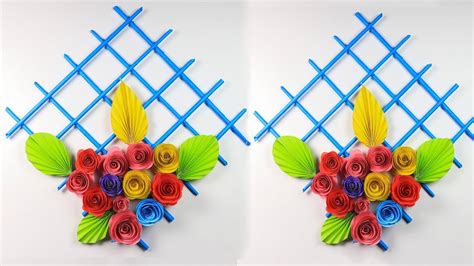 Paper Flower Wall Hanging How To Make Beautiful Wall Hanging With