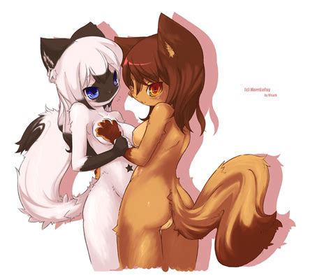 Rule 34 Anthro Breast Grab Breasts Canine Feline Female Fox Fur Furry