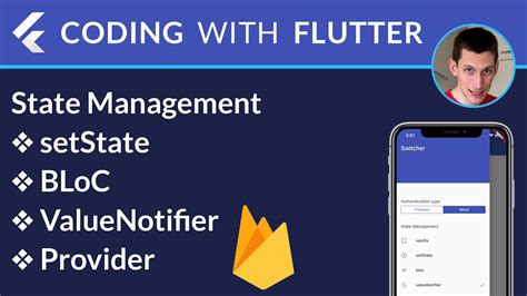 Flutter State Management SetState BLoC ValueNotifier Provider YouTube