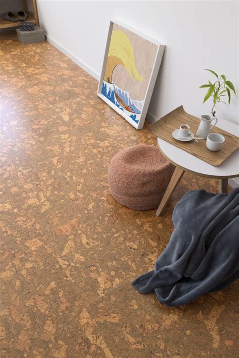 Cork Flooring Natural Burl With Charcoal Swirls World Floors Direct