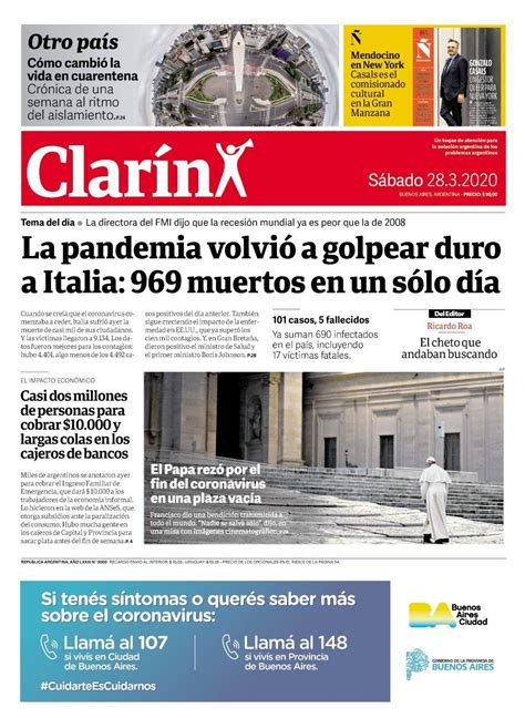 Todos los caminos de argentina conducen al 2001, la peor crisis económica de su historia reciente, que acabó con 38 muertos en las calles y cinco en esos días firmé un centenar de decretos. Noticias De Hoy Argentina - Coronavirus en Argentina COVID ...