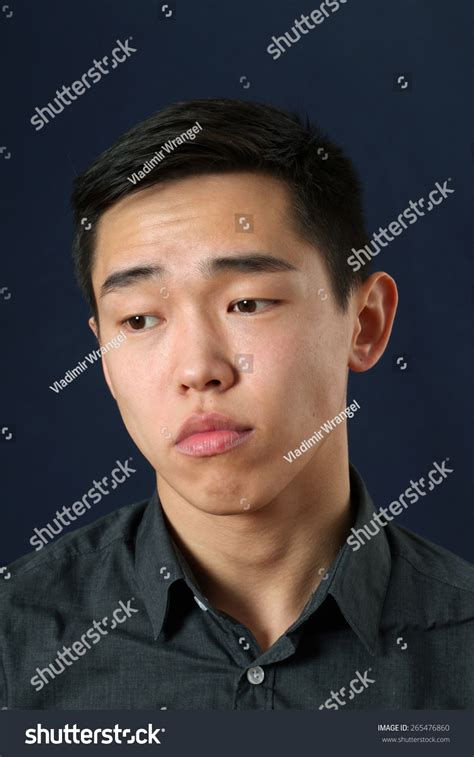 Romantic Young Asian Man Looking Down Stock Photo 265476860 Shutterstock