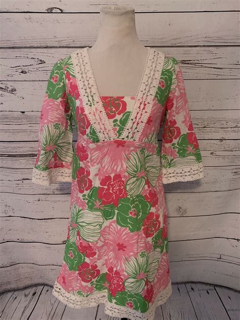 Lilly Pulitzer Floral Dress 6 Pre Owned Gem
