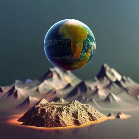 Earth Like Planet Highly Detailed 3dphotorealistic Midjourney