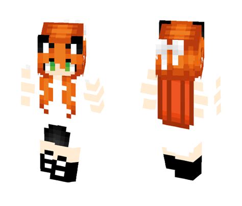 Download Ginger Cat Girl Anime Girl Minecraft Skin For Free