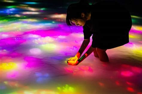 Drawing On The Water Surface Created By The Dance Of Koi And People Infinity Teamlab